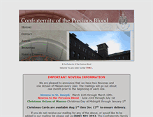 Tablet Screenshot of confraternitypb.org
